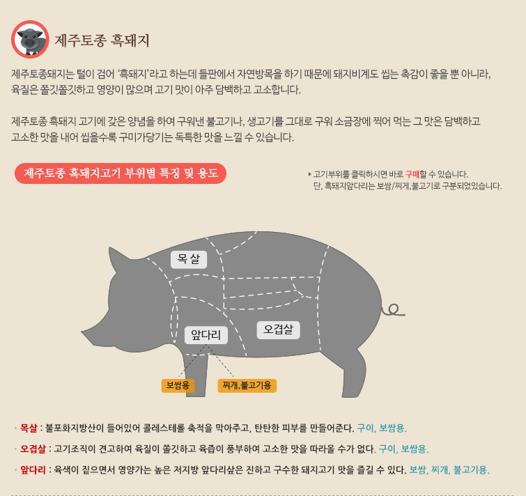 제주토종 흑돼지